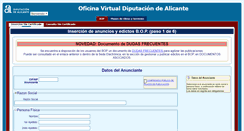Desktop Screenshot of ov.dip-alicante.es